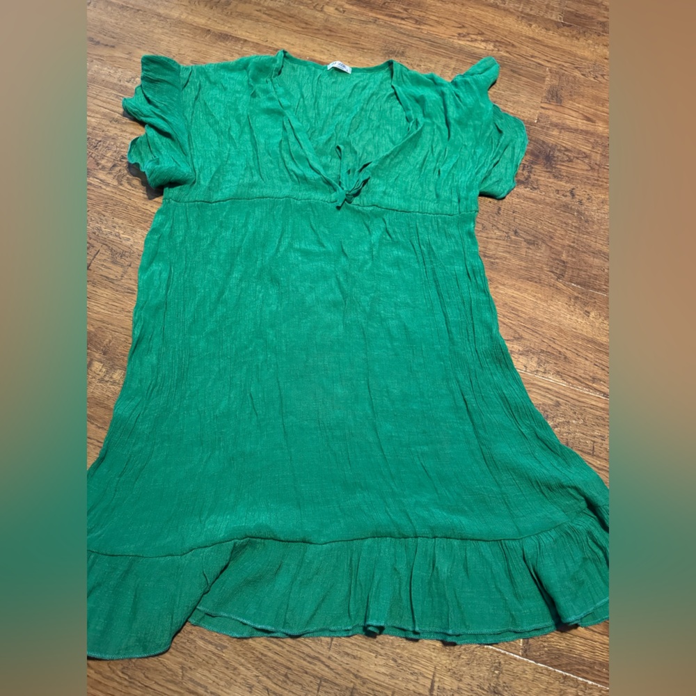 Green swimsuit coverup XL